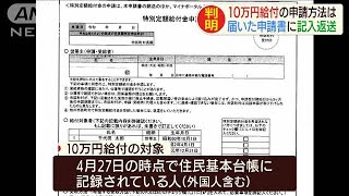 オンライン申請もOK「10万円給付」申請方法明らかに(20/04/20)