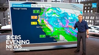 More rain in forecast for California as East Coast gets cold