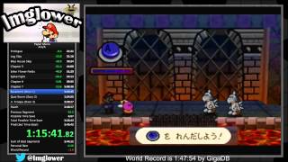 Paper Mario any% Speedrun in 1:46:59 [Live Stream]