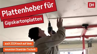 #DIY Plattenheber für Gipskartonplatten, Decken / Wände / Schrägen | #DH – Trockenbau