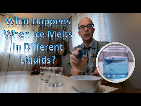 Why does ice melt faster in different liquids?