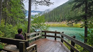 洛基山脉自驾游/第五天/打卡kootenay公园/Marble canyon/Paint Pots/Olive Lake