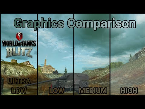 Comparación de gráficos WOT Blitz // Ultra bajo versus alto