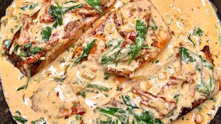 ONE PAN CREAMY TUSCAN SALMON RECIPE