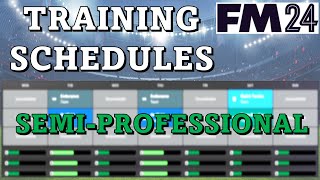 How I Set Up Training Schedules For Semi-Professional Teams In FM24