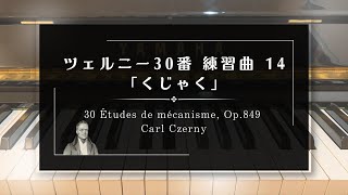 ツェルニー30番 練習曲 14「くじゃく」/ 30-13  Études de mécanisme, Op.849 Carl Czerny #練習 #初心者 exercises ピアノ演奏