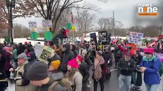 Thousands Protest Incoming Trump Administration In Washington | News9