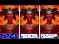 Diablo IV | PS4 - PS4 Pro - PS5 | Graphics Comparison | Beta