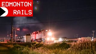 CP GP38-2s Shoot Pair of Sparks During EMD 645 Throttle Up on Local Switching Job