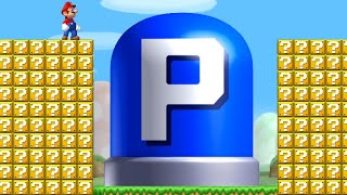 Can Mario Jump over 999 Item Blocks and Press The Ultimate P-Switch in New Super Mario Bros. Wii ?