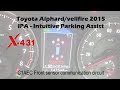 Toyota Alphard Vellfire 2015 IPA Parking Assist calibration with LAUNCH X431