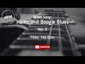 Hammond Boogie Blues Backing Track GUITAR Jam in D