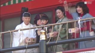 神田明神で節分祭豆まき式　女優のんも豆まき