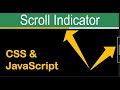 Scroll Indicator - HTML | CSS | JavaScript