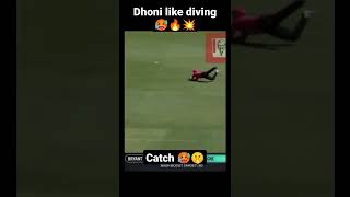 Dhoni like full diving catch