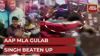 AAP MLA Chased \u0026 Thrashed By Party Workers, Accused Of Selling Ticket