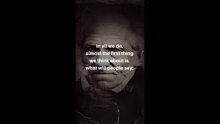 WHAT WILL PEOPLE SAY? Schopenhauer Philosophy Quote  #shorts