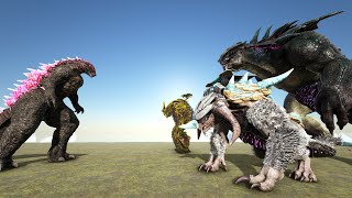 EVOLVED GODZILLA vs. ARK TITANS