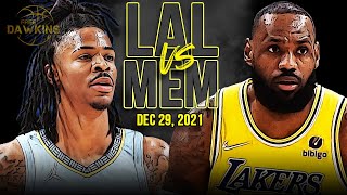 Los Angeles Lakers vs Memphis Grizzlies Full Game Highlights | Dec 29, 2021 | FreeDawkins
