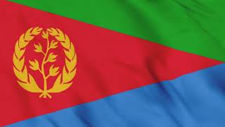 Eritrea Flag Waving Animation  3D flag waving animation  free 4k stock footage