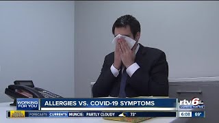 Allergies vs. COVID-19 symptoms