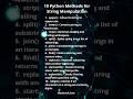 10 Python Methods for String Manipulation