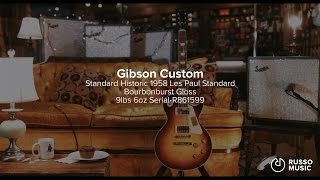 Snacks 001: Gibson Custom Standard Historic 1958 Les Paul Bourbonburst