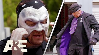 WWE's Most Wanted Treasures: Undertaker Spots His Purple Gear And Mask In Storage Unit | A&E