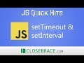 JS Quick Hits 80 - setTimeout & setInterval