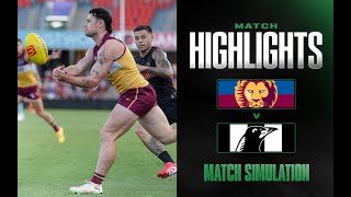 Brisbane Lions v Collingwood Highlights | Match Simulation, 2025 | AFL