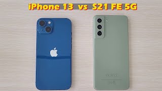 iPhone 13 vs Samsung S21 FE 5G Speed Test
