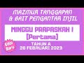 Edisi Baru | Minggu, 26 Februari 2023 - MINGGU PRAPASKAH I (Pertama) - Mazmur Tanggapan - Tahun A