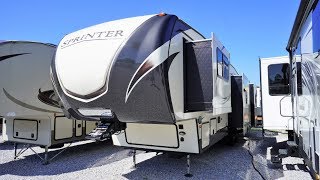 SOLD! 2017 Keystone Sprinter 353FDEN Fifth Wheel, 4 Slides, Huge Rear Den, Level Up, $39,900