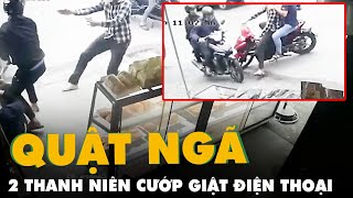 Trinh sát hình sự quật ngã 2 thanh niên cướp giật điện thoại người đi đường ở Gò Vấp