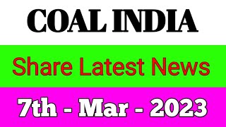 coal india share latest news || coal india share today news
