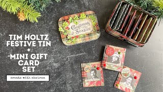 Tim Holtz Idea-ology Festive Tin Card Set