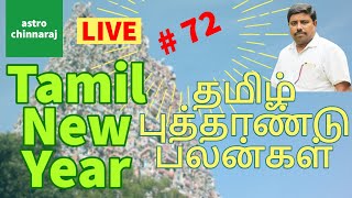 Tamil New Year Live || தமிழ் புத்தாண்டு பலன்கள் by Dindigul P.Chinnaraj Astrologer INDIA