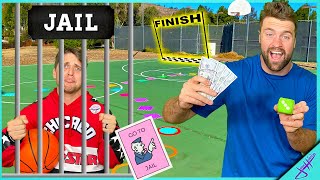 GIANT REAL LIFE BASKETBALL TRICK SHOT BOARD GAME! *Real Money*