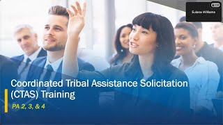 Coordinated Tribal Assistance Solicitation Training: Performance Area 3