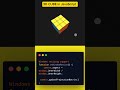 3D Cube Animation in HTML CSS JS 🔥 | Pure Code (No Library) 🚀