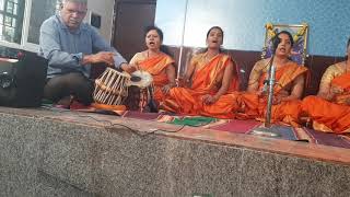 Hari aadidane/Veera hanuma/Kaagada bandide song bhajan by Mantri alpyne apartment ladies group