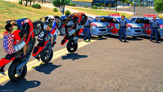 CAI NA BLITZ DE MOTO ROUBADAS COM PEDRIN E PAULIN no GTA 5 MODS