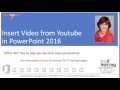 Insert Video from YouTube in PowerPoint 2016