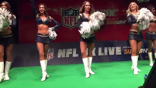 Los Angeles Rams Cheerleaders onstage at NFL LIVE (London)