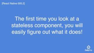 Stateless Components in React Native
