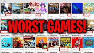Finding The Worst Games In Roblox History - roblox worst games