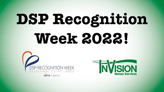 DSP Recognition Week 2022 | Thank You DSPs!