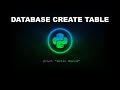Database Create Table - Python Programming