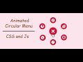 How to create Circular Menu with CSS and Js