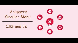 How to create Circular Menu with CSS and Js